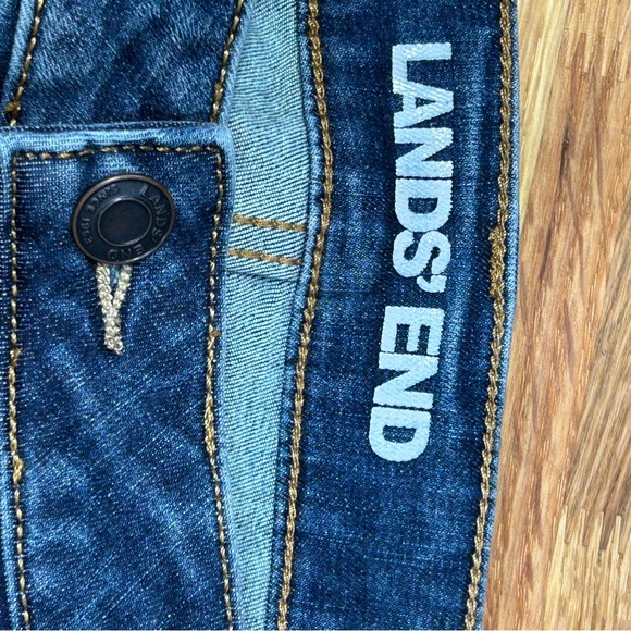 Lands End Denim Skinny Leg Jean Sz 14 Tall - Picture 4 of 11